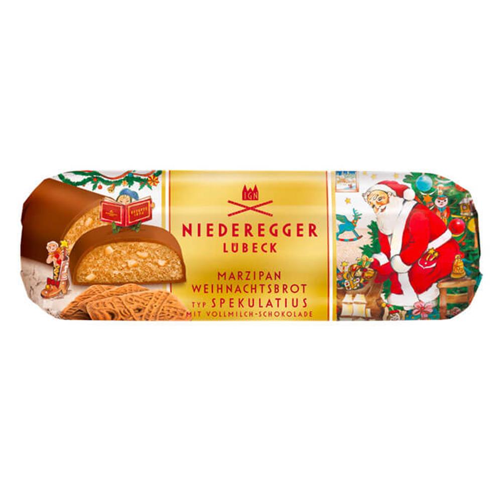 Neideregger Speculoos Loaf Spiced Biscuit in Marzipan Enrobed in Milk Chocolate 125g